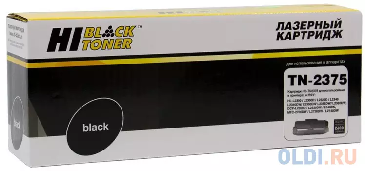 Картридж Hi-Black TN2375 2600стр Черный