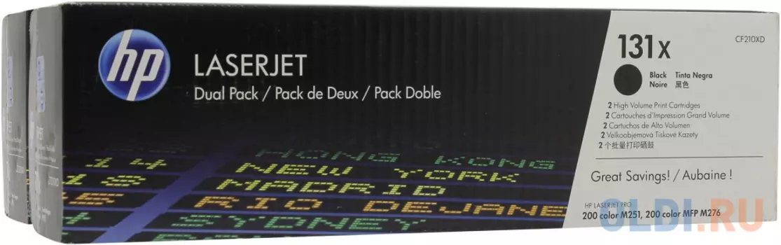 Картридж HP 131X CF210XD для LaserJet Pro 200 M251/MFP M276 черный
