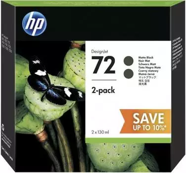 Картридж HP 72 (P2V33A) черный (black) 2x130 мл для HP DesignJet T610/770/1100/1120/1200