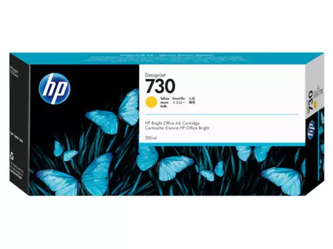 Картридж HP 730 желтый (yellow) 300 мл для HP DesignJet T1700 / T1700 PostScript / T1700dr / HP DesignJet T1700dr PostScript (1VD88A)