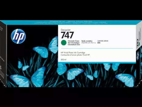 Картридж HP 747 хроматический зеленый (chromatic green) 300 мл для HP DesignJet Z9+