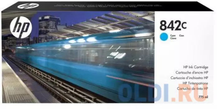 Картридж HP 842C C1Q54A для HP PageWide XL 8000 голубой