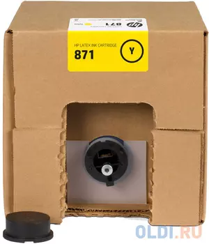 Картридж HP 871C G0Y81C для Latex 370 желтый