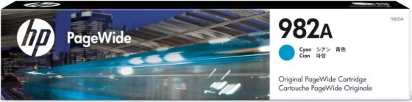 Картридж HP 982A T0B23A голубой (cyan) 8000 стр для HP PageWide Enterprise 765/780/785