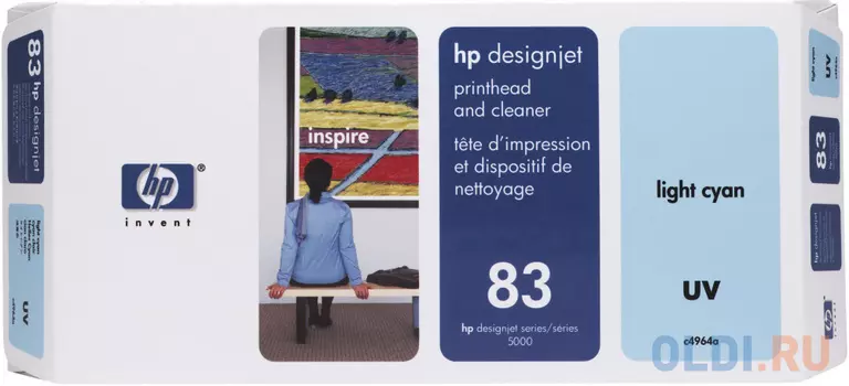 Картридж HP C4964A 83 для DesignJet 5500 UV/5500ps UV/5000 UV/5000ps UV светло-голубой