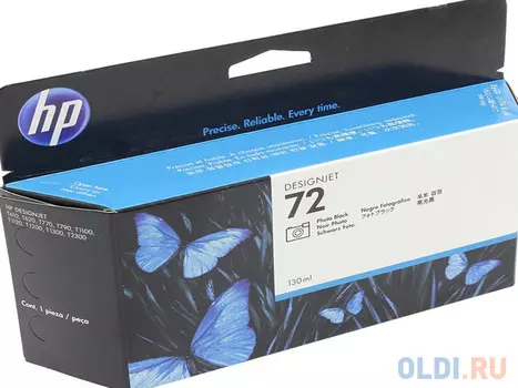 Картридж HP C9370A №72 для DJ T610/T1100 фото-черный