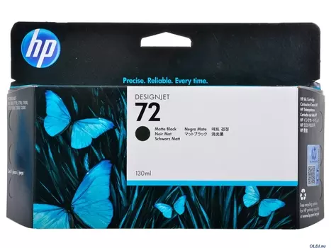 Картридж HP C9403A №72 для DesignJet Scanner T610 T620 T770 T790 T1100 T1120 T1200 T1300 T2300 чёрный матовый