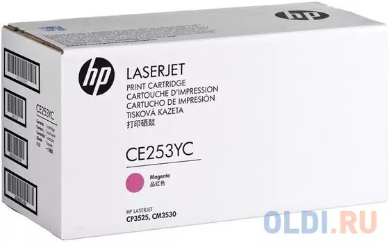 Картридж HP CE253YC для CP3525/CM3530 пурпурный