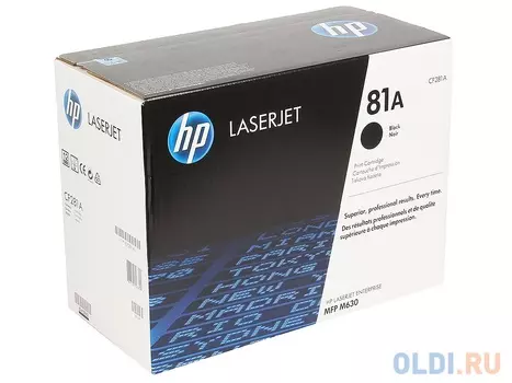 Картридж HP CF281A №81A 10500стр Черный