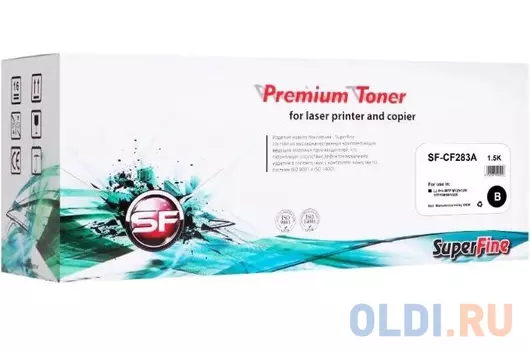 Картридж SuperFine SF-CF283A 1500стр Черный
