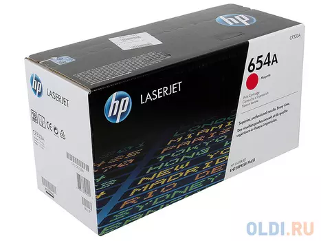 Картридж HP CF333A 654A для LaserJet Enterprise M651 пурпурный