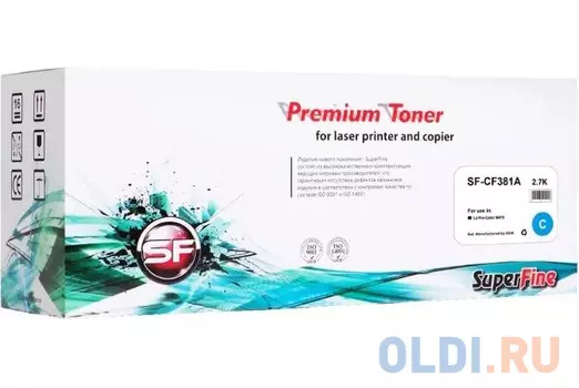 Картридж HP CF381A LJ Pro Color M476 2.7K Cyan SuperFine