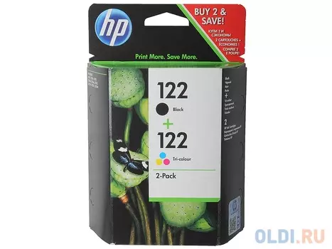 Картридж HP CR340HE (CH561HE + CH562HE) №122 для HP DJ 1050 2050 цветной + черный