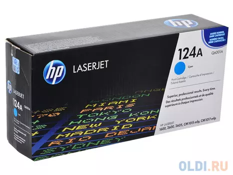 Картридж HP Q6001A Q6001A Q6001A Q6001A Q6001A 2000стр Голубой
