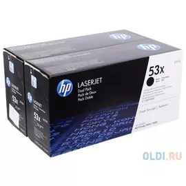 Картридж HP Q7553XD №53Х для LaserJet P2014 P2015 M2727 двойная упаковка