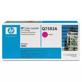 Картридж HP Q7583A для принтеров HP Color LaserJet 3800. Пурпурный. 6000 страниц.