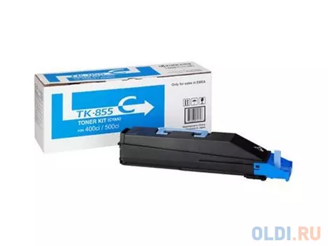 Картридж Kyocera TK-855C для TASKalfa 400Ci 500Ci голубой 18000стр