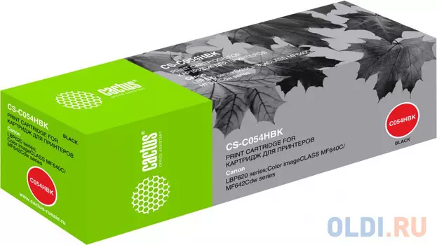 Картридж Cactus CS-C054HBK 3100стр Черный