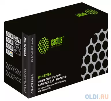 Картридж лазерный Cactus CS-CF289A черный (5000стр.) для HP LJ M507/MFP M528