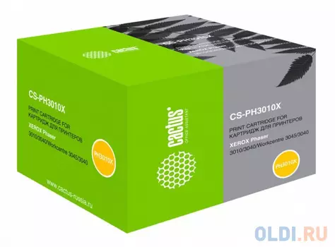 Картридж лазерный Cactus CS-PH3010XW черный (2300стр.) для Xerox Phaser 3010/WorkCentre 3045