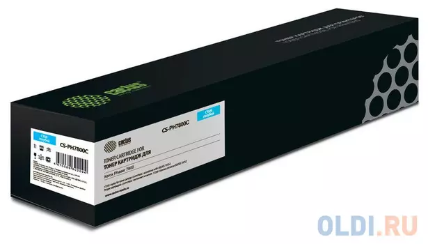 Картридж лазерный Cactus CS-PH7800C 106R01570 голубой (17200стр.) для Xerox Phaser 7800