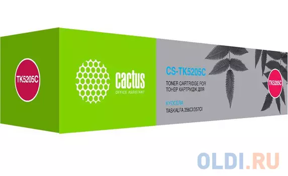 Картридж лазерный Cactus CS-TK5205C голубой (12000стр.) для Kyocera Ecosys 356ci