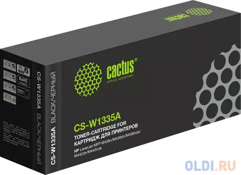 Картридж лазерный Cactus CS-W1335A W1335A черный (7400стр.) для HP LJ MFP M438n/M438dn/M438nda/M442dn/M443nda