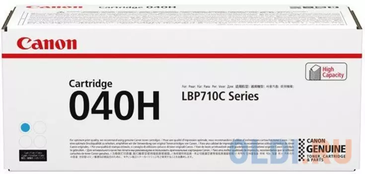 Картридж лазерный Canon 040HC 0459C002 голубой (10000стр.) для Canon LBP-710/712