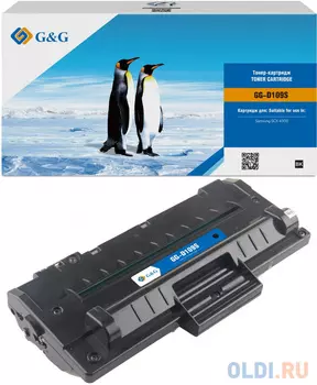 Картридж лазерный G&G GG-D109S черный (2000стр.) для Samsung SCX-4300