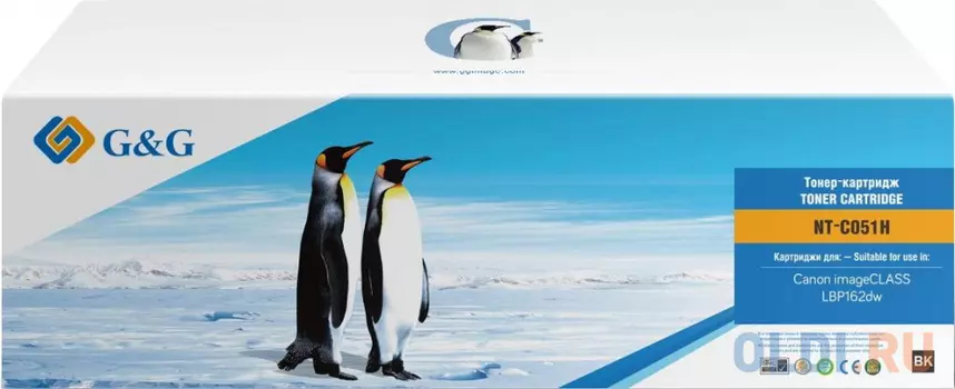 Картридж лазерный G&amp;G NT-C051H черный (4000стр.) для Canon LBP 162dw/MF 264dw/267dw/269dw