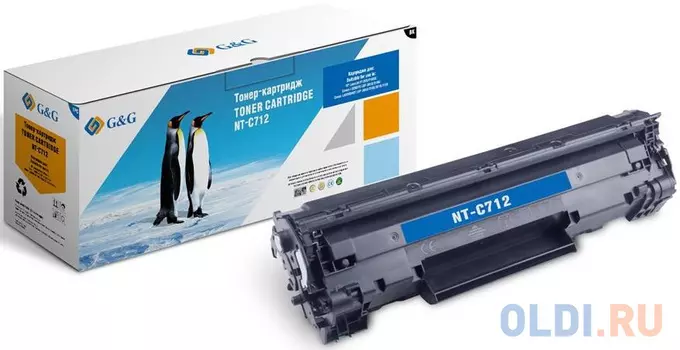 Картридж G&amp;G NT-C712 1500стр Черный