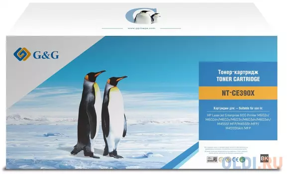 Картридж G&amp;G CE390X 24000стр Черный