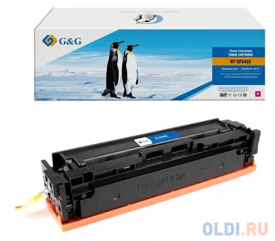 Картридж G&amp;G NT-CF543X 2500стр Пурпурный
