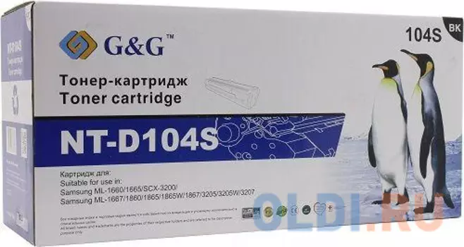 Картридж G&amp;G NT-D104S 1500стр Черный