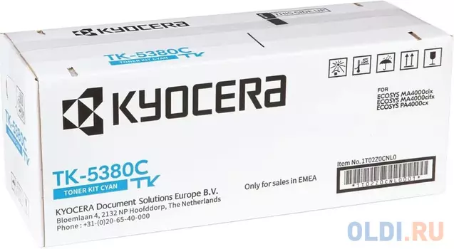 Картридж лазерный Kyocera TK-5380C 1T02Z0CNL0 голубой (10000стр.) для Kyocera PA4000cx/MA4000cix/MA4000cifx
