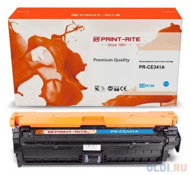 Картридж лазерный Print-Rite TRHE95CPU1J PR-CE341A CE341A голубой (16000стр.) для HP CLJ M775