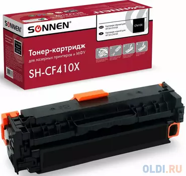 Картридж лазерный SONNEN (SH-CF410X) для HP LJ Pro M477/M452 ВЫСШЕЕ КАЧЕСТВО, черный, 6500 страниц, 363946