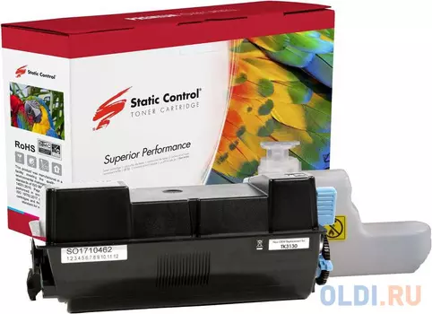 Картридж лазерный Static Control 002-08-LLK3130 черный (25000стр.) для Kyocera TK-3130