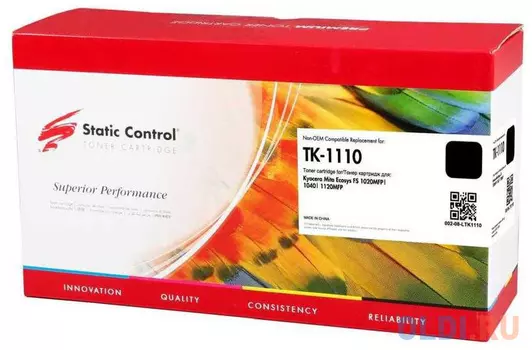 Картридж Static Control TK-1110 2500стр Черный