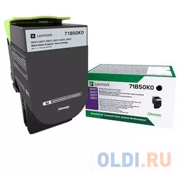 Картридж Lexmark 71B50K0 3000стр Черный