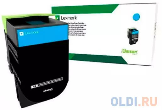 Картридж Lexmark с тонером, голубой, 1000 стр. для CX310/410/510, Corporate