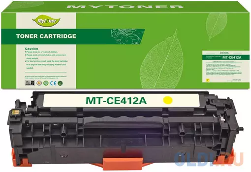 Картридж MyToner, аналог HP CC532A/CRG118Y/CRG718Y/CRG318Y/Canon318Y желтый 2.8k с чипом