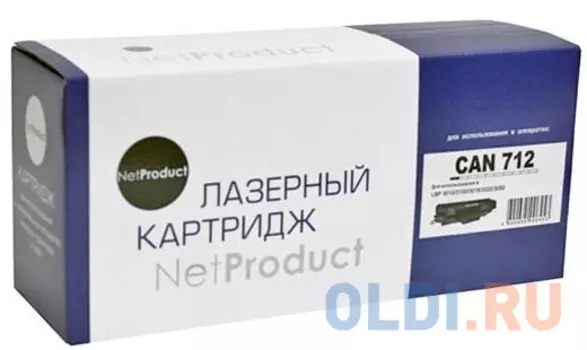 Картридж NetProduct Cartridge 712 1500стр Черный