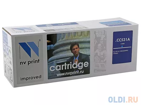 Картридж NV-Print CC531A CC531A CC531A CC531A CC531A 2800стр Голубой