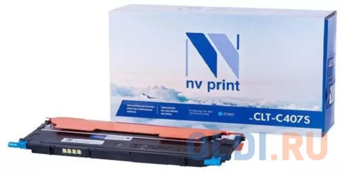 Картридж NV-Print CLT-C407S 1000стр Голубой