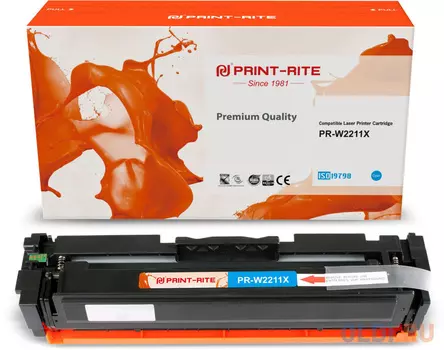 Картридж Print-Rite — 2450стр Голубой