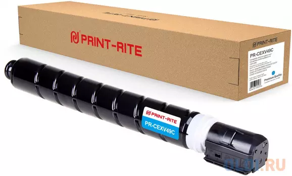 Картридж Print-Rite PR-CEXV49C 19000стр Голубой