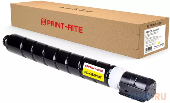 Картридж Print-Rite PR-CEXV49Y 19000стр Желтый