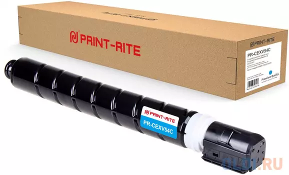 Картридж Print-Rite PR-CEXV54C 8500стр Голубой