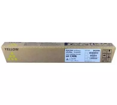 Картридж Ricoh MP C406 желтый (yellow) 6000 стр для Ricoh Aficio MP C306/307/406